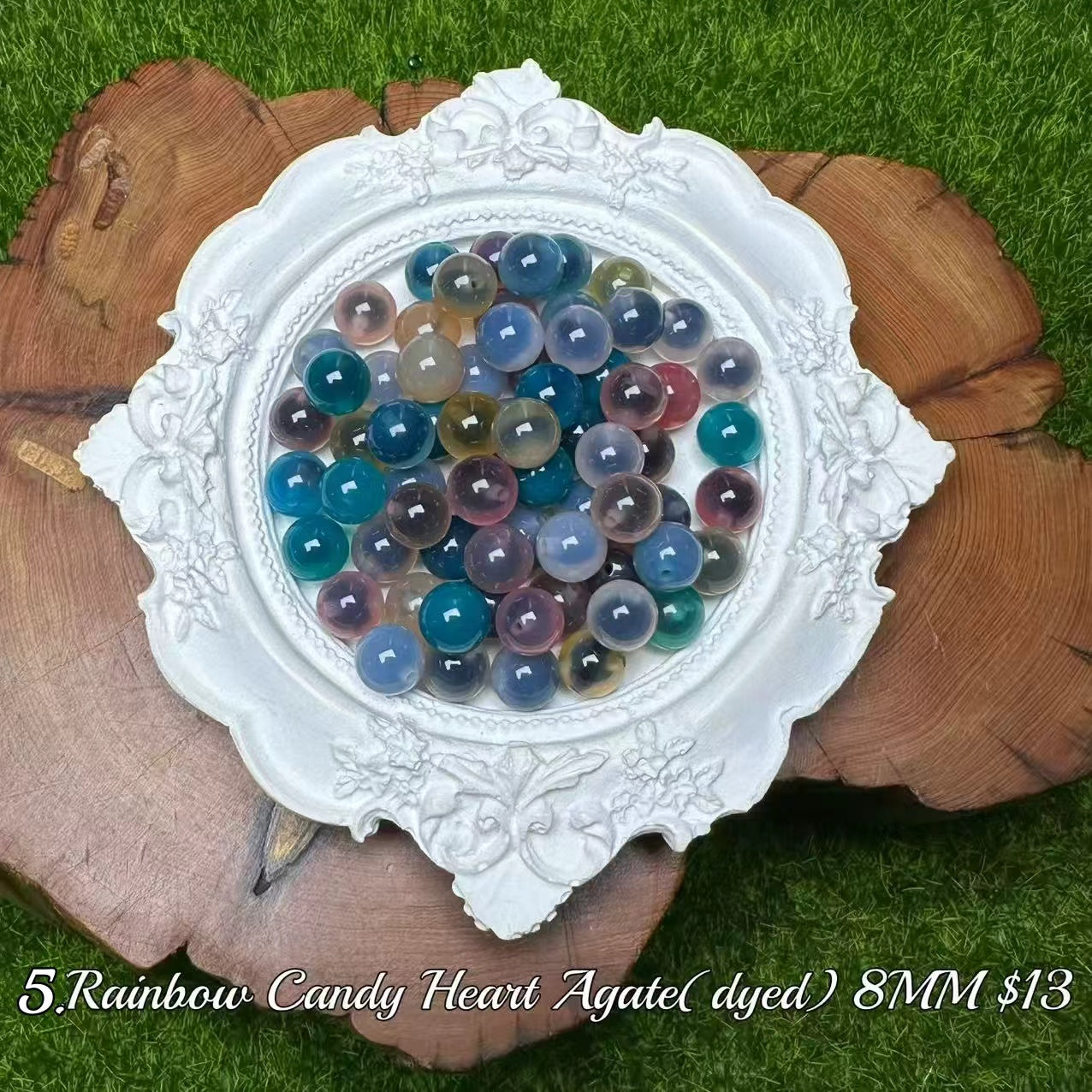 One bowl crystal bead- Felicity-can make 6pcs bracelets 8.6