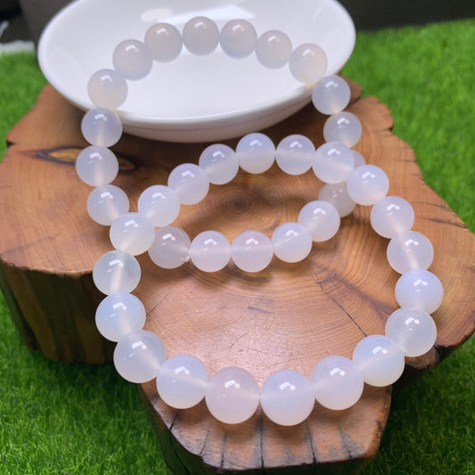 White Agate bracelet 10mm 1pc(SL13)