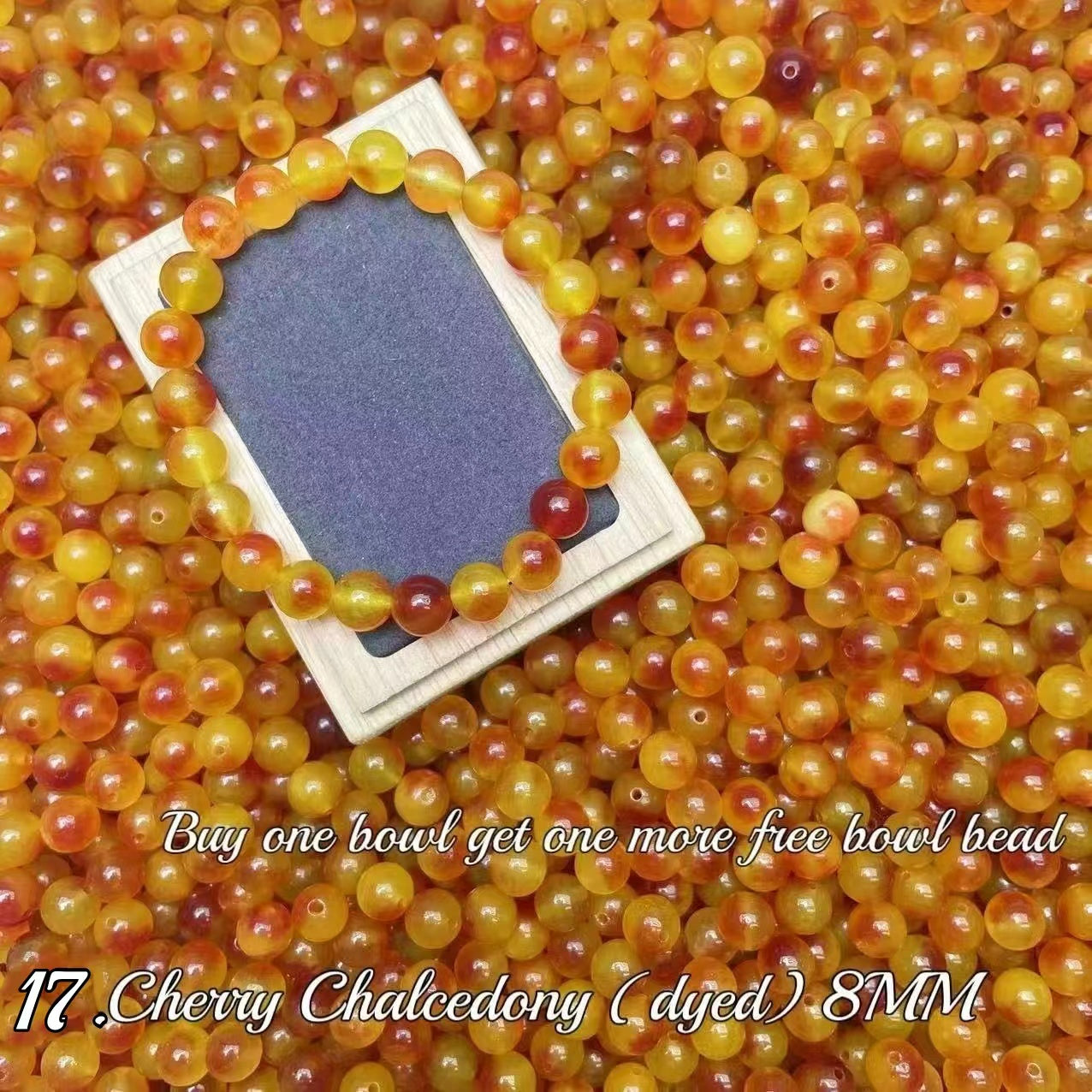 One bowl crystal bead- Felicity-can make 6pcs bracelets 7.25