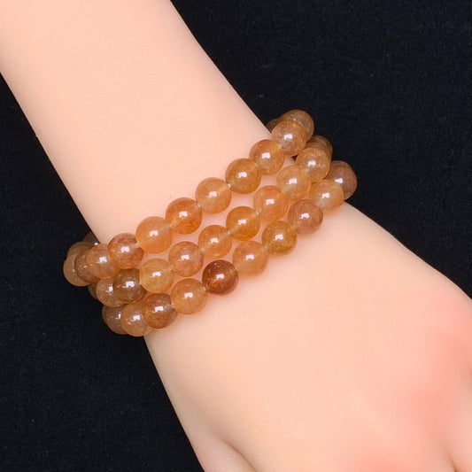 Orange Chalcedony(DYED) bracelet 8mm 1pc (SL125)