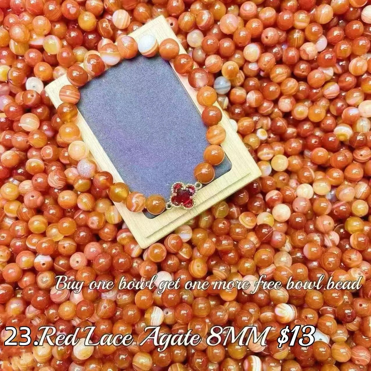 One bowl crystal bead- Felicity-can make 6pcs bracelets 6.13