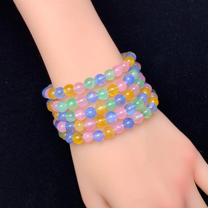 Dopamine Quartz (enhanced color) bracelet 6mm 1pc(SL1)