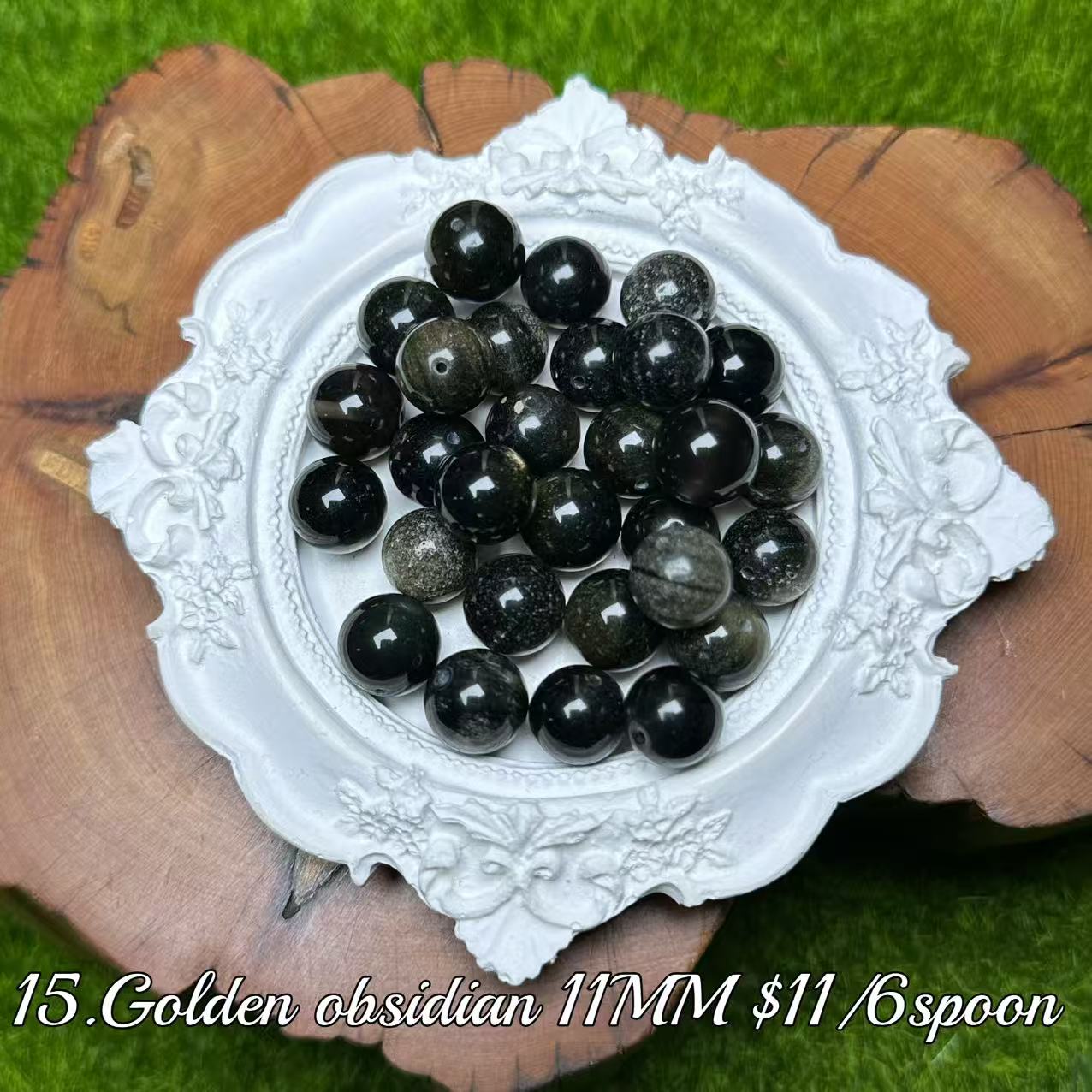 One bowl crystal bead- Felicity-can make 6pcs bracelets 6.17