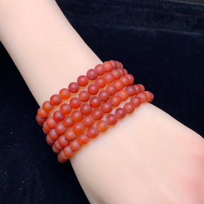 Matt Carnelian bracelet 6mm 1pc (SL51)