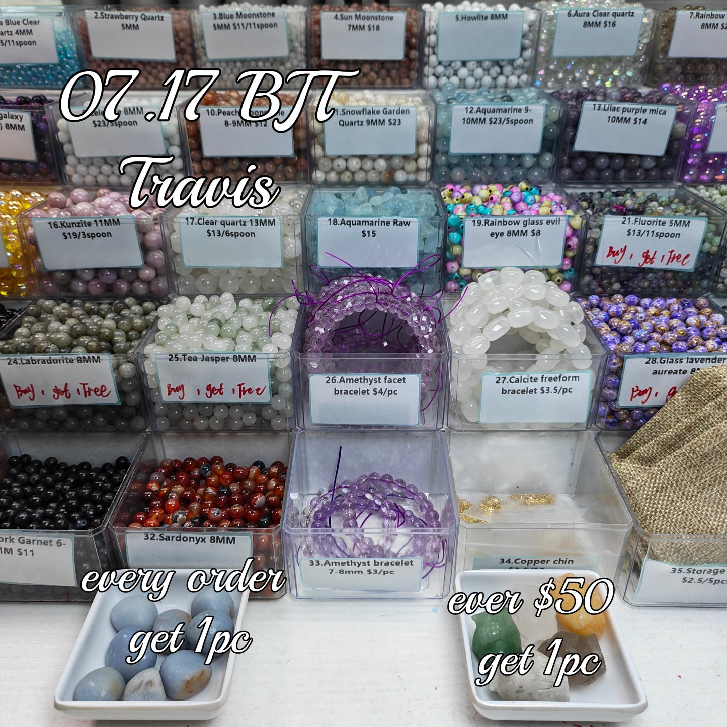 One bowl crystal bead- travis00-can make 6pcs bracelets 7.17