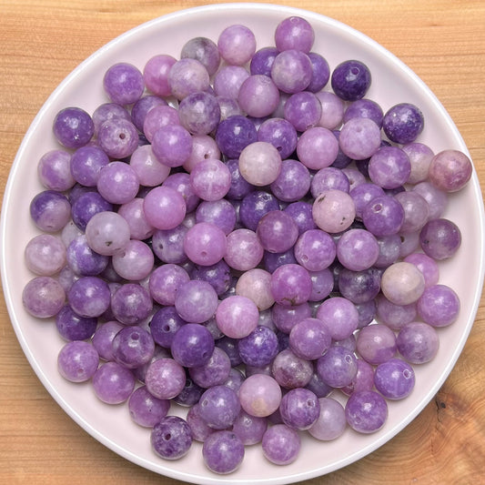 Purple Mica bead 132pcs_ 8mm 1 bowl(MIC2)