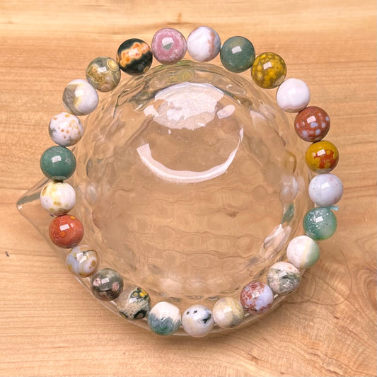 Ocean Jasper bracelet（High Quality）7mm