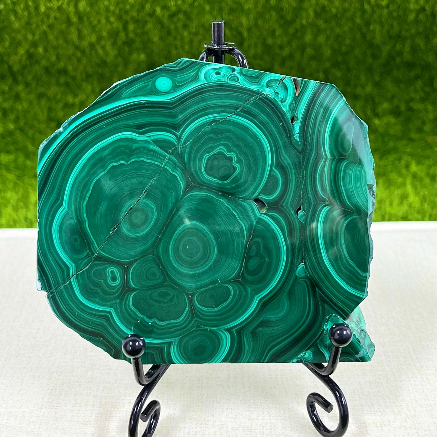 Malachite slice