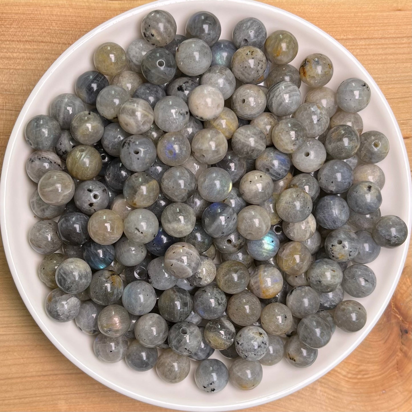 Labradorite1 bead 132pcs_ 1 bowl 8mm(NAT7）