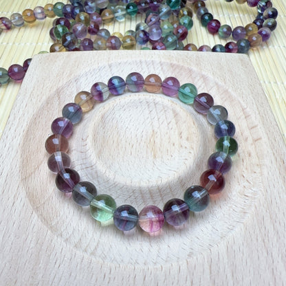 Fluorite bracelet 7mm