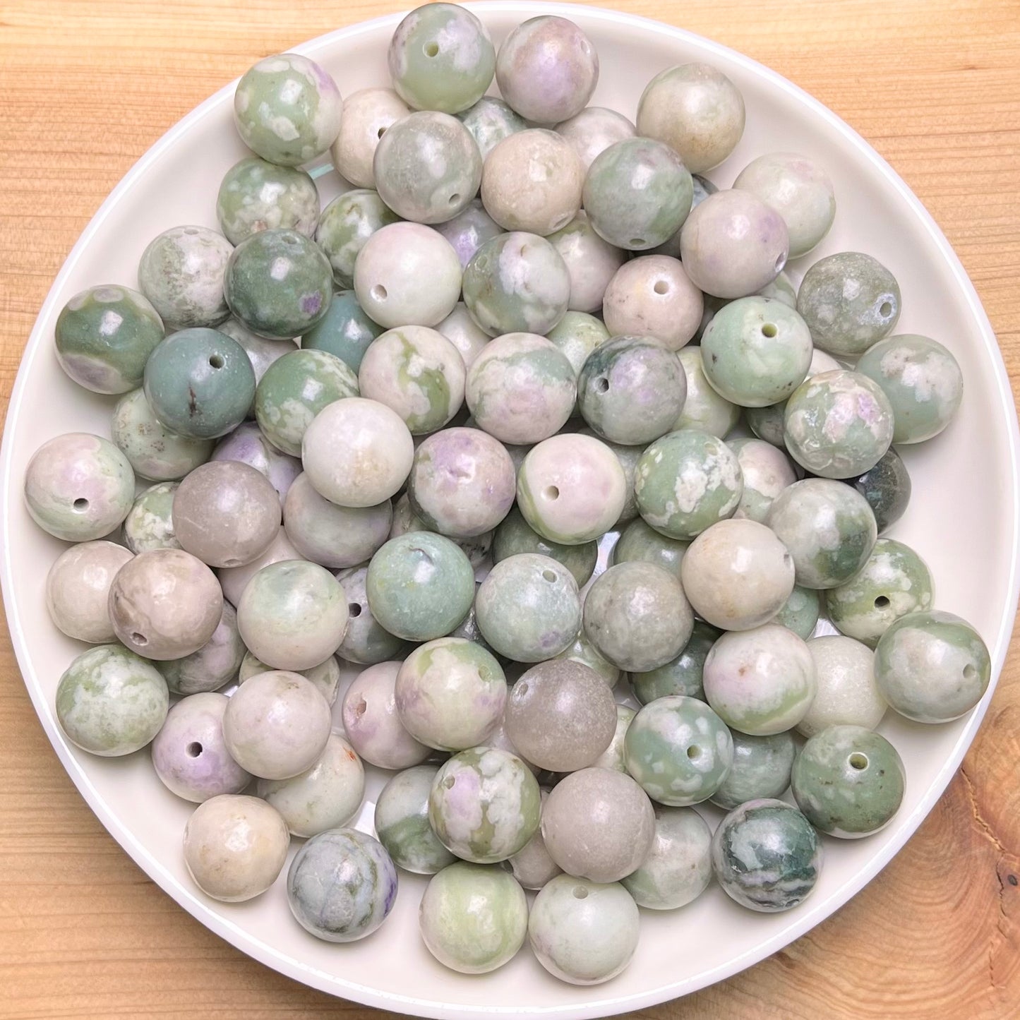 Lucky Jade bead 108pcs_ 1 bowl 10mm （TEN14）