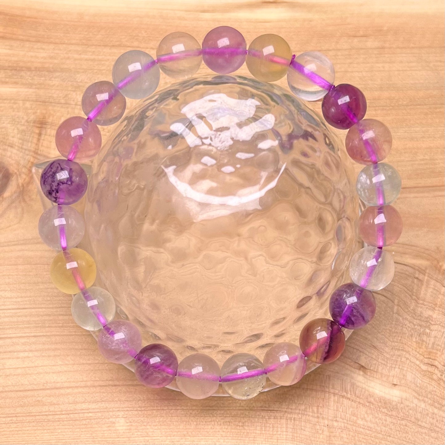 Fluorite bracelet 9mm