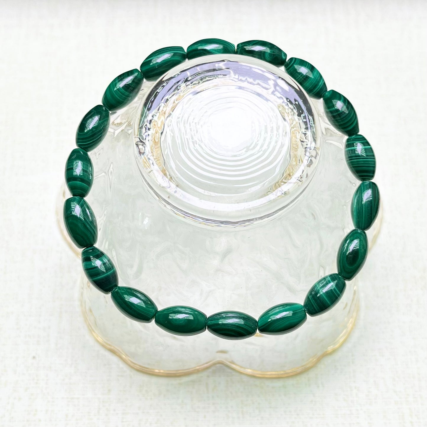 Malachite oval handmade bracelet