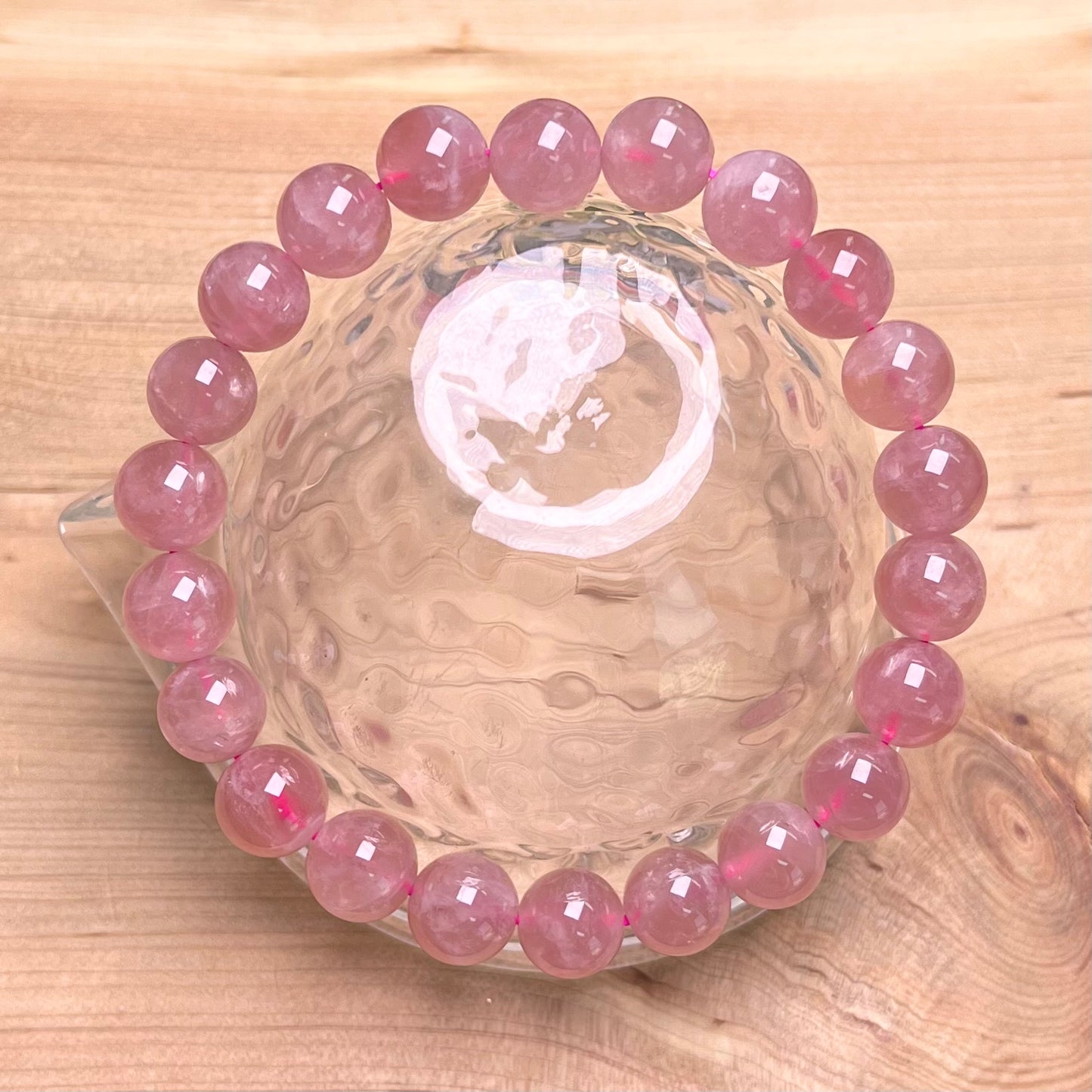 Madagascar Rose Quartz Handmade Bracelet 8mm