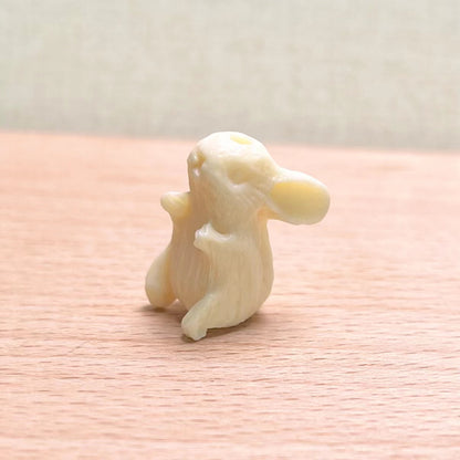 Ivory nut Bunny carving accessories