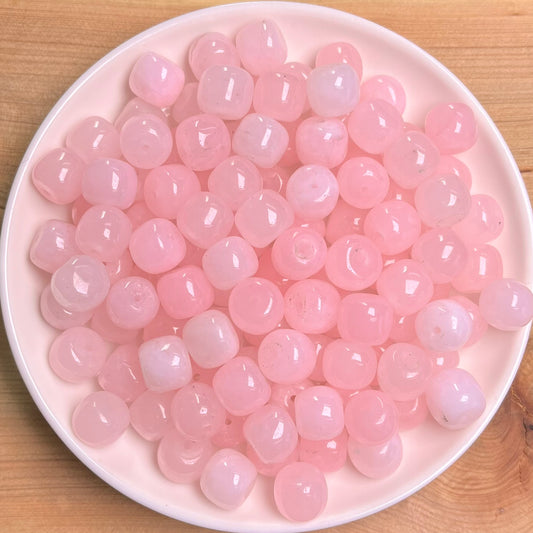 Pink chalcedony(DYED) bead 108pcs_ 1 bowl 10mm(OLD3)