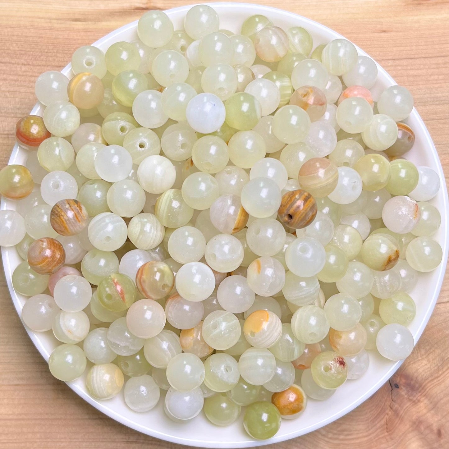 Afghan Jade BUY 1 GET 1 FREE bead 132pcs_ 8mm 1 bowl（BOGO1）