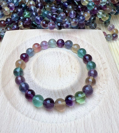 Fluorite bracelet 7mm