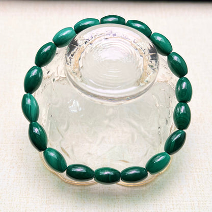 Malachite oval handmade bracelet