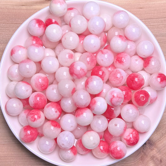 Blossom Chalcedony(DYED) bead 108pcs_ 1 bowl 10mm （TEN5）