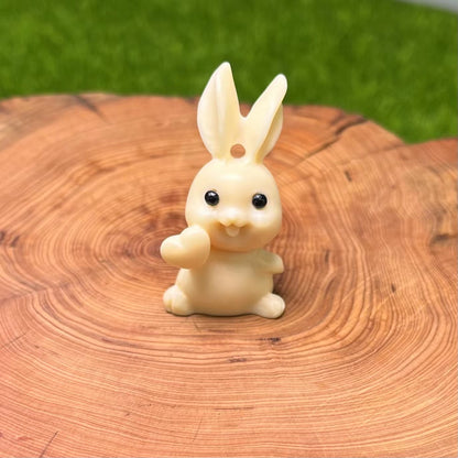 Ivory nut Bunny carving accessories