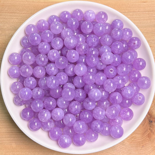 lavender chalcedony bead 132pcs_ 1 bowl 8mm(DYED30)