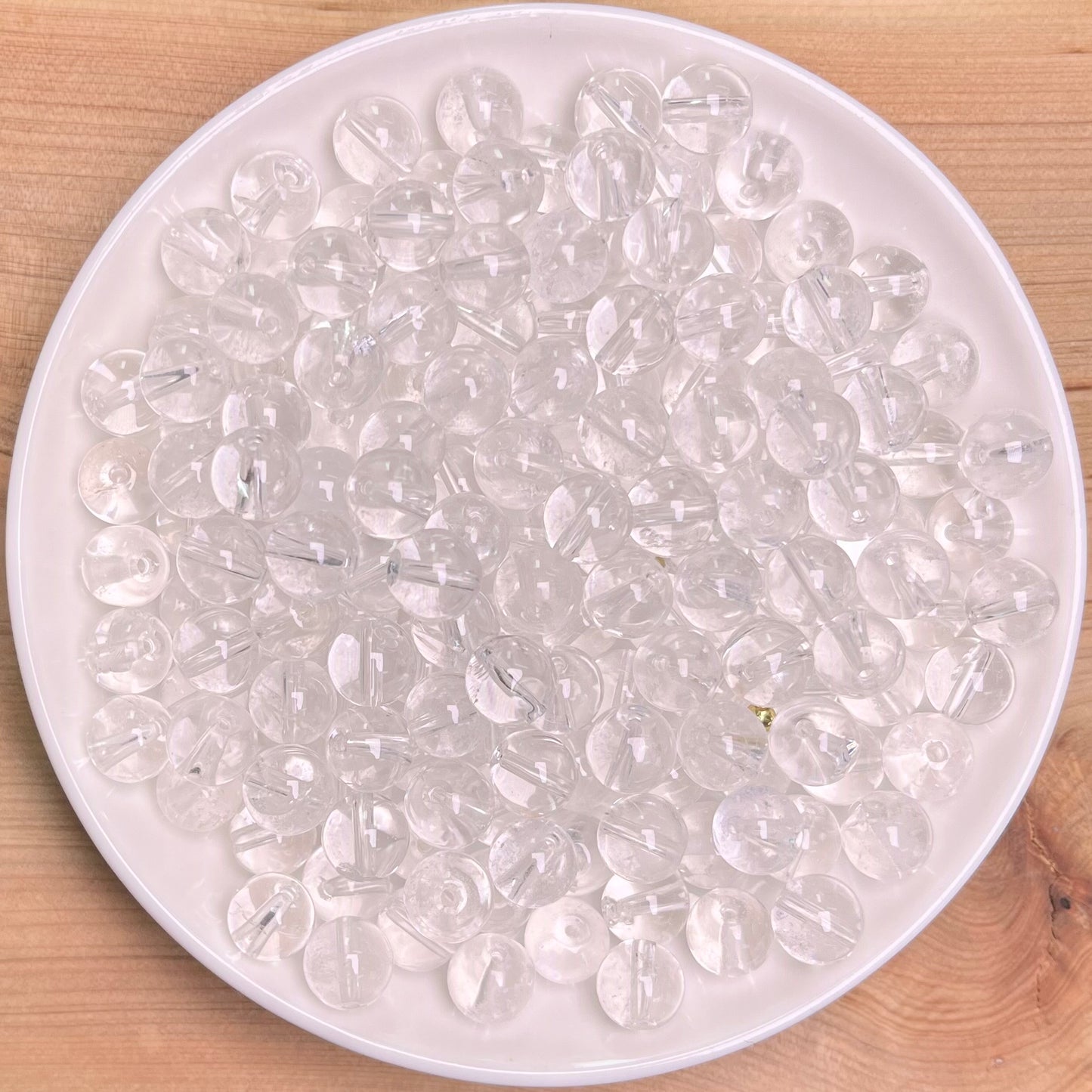 Clear Quartz bead 132pcs_ 1 bowl 8mm(NAT3)