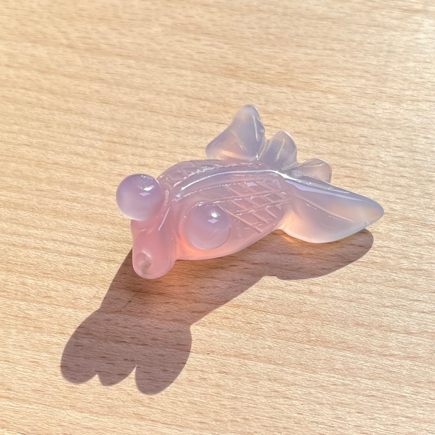 Agate Goldfish carving pendant