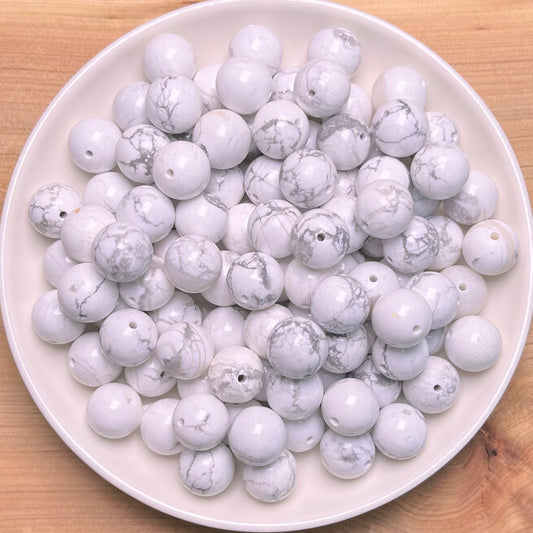 Howlite bead 108pcs_ 1 bowl 10mm (TEN10)