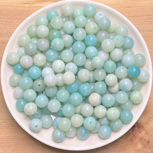 Amazonite bead 132pcs_ 1 bowl 8mm(ITE1)