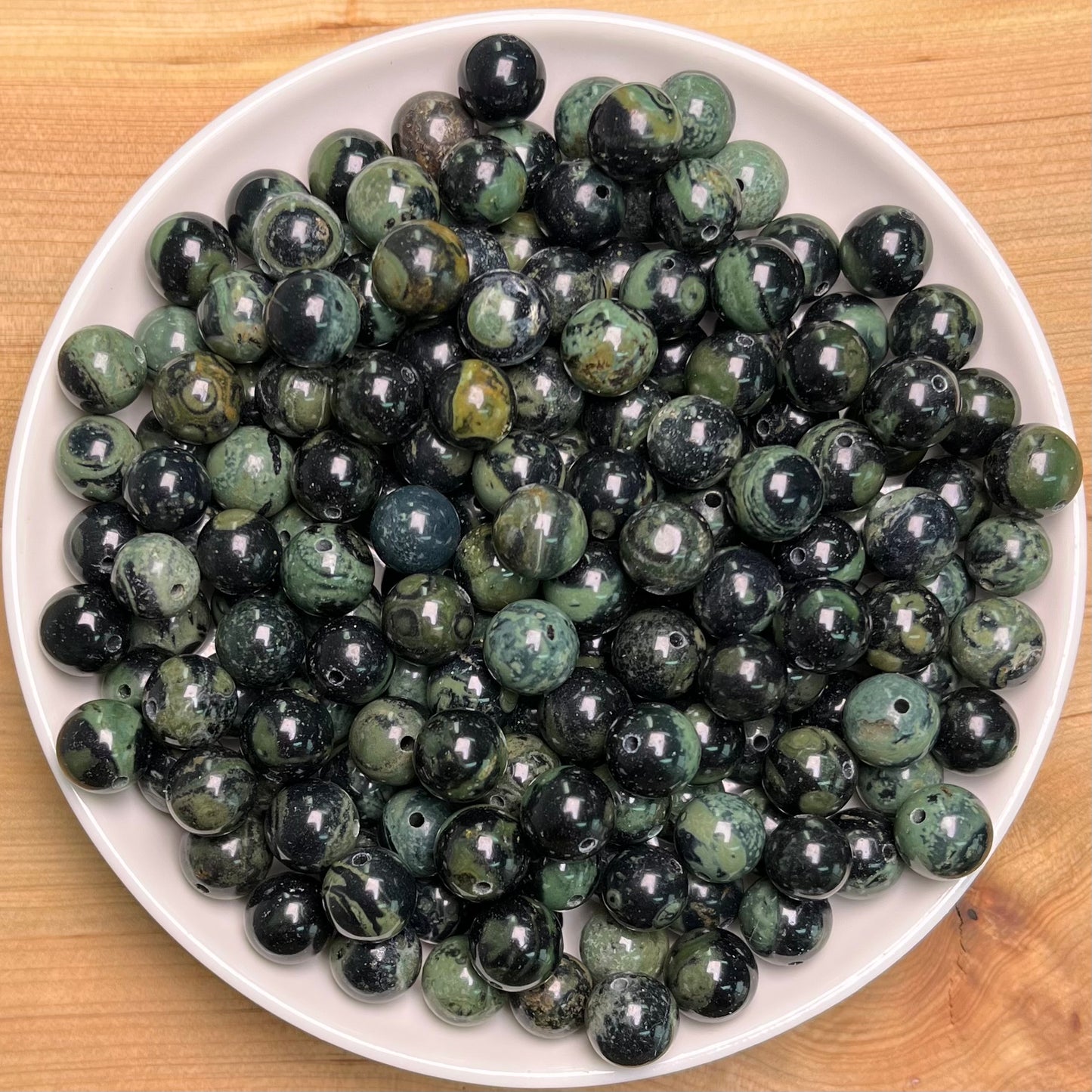 Kambaba Jasper bead 132pcs_ 1 bowl 8mm(JAS8)