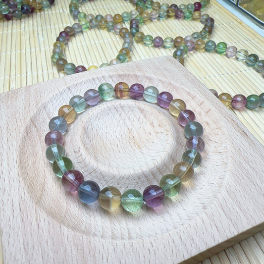 Fluorite bracelet 7mm