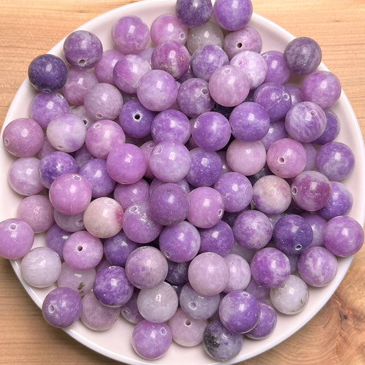 Purple Mica  bead 108pcs_ 1 bowl 10mm （TEN21）