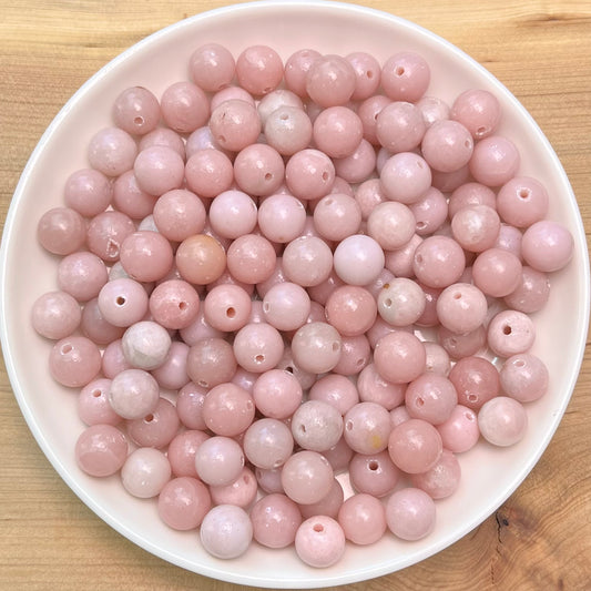 Pink Opal bead 132pcs_ 1 bowl 8mm(VIP20)